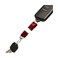 Silipac Aluminum Magnetic Quick Release Keychain Lightweight Detachable Key Ring Connector for Car Keys OneHand EDC Quick Release Key Holder 360 Swivel PullApart Keychain Red