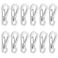 KALIONE 12 Pcs Tiny Carabiner Clip Metal Small Spring Snap Hooks 1 inch Key Chain Clip Hooks Metal Swivel Clasps Lanyard Snap Hook Carabiners for Backpack Keychains AccessoriesSilver