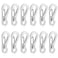 KALIONE 12 Pcs Tiny Carabiner Clip Metal Small Spring Snap Hooks 1 inch Key Chain Clip Hooks Metal Swivel Clasps Lanyard Snap Hook Carabiners for Backpack Keychains AccessoriesSilver