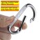 STURME 3 Aluminum D Ring Carabiners Clip D Shape Spring Loaded Gate Small Keychain Carabiner Clip Set for Outdoor Camping Mini Lock Snap Hooks Spring Link Key Chain Durable Improved 12 PCS Black