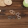 Gosknor 6pcs Heart Shaped Mini Carabiner Keychain Cute Metal Locking Chain Clips Small Heart Carabiners for Key Backpack Dog Leashes Water Bottles Camping Gear Everyday Use 2 Sizes