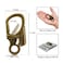 Ahiller Carabiner Clip Double AntiMisopening Locking Design 3 Zinc Alloy Heavy Keychain for Outdoor Camping Hiking Key Ring Clip Bronze2P