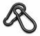 Branded Boards Black Silver ZincGalvanized Heavy Duty Bushcraft Carabiner Spring Snap Clip Link Hooks 200500lb Load 2 6 12 Packs Black7cm2 Pack