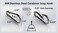 Branded Boards Heavy Duty Bushcraft Stainless Steel Carabiner Spring Snap Clip Link Hooks 200500lb Load 2 6 12 Packs 8cm6pack
