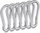 Branded Boards Heavy Duty Bushcraft Stainless Steel Carabiner Spring Snap Clip Link Hooks 200500lb Load 2 6 12 Packs 8cm6pack