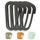 Breakwater Supply Hingeless Carabiner Hooks 4 Pack Small 2inch Gear Attachment Clips for Backpack Keys Keychain Water Bottle MOLLE Ultralight Tactical DRing NonCorrosive DShape Black