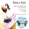 Bytiyar 1inch 30 Pcs Mini Metal SF Carabiner Clips with Spring Wiregate Hook and Little Eye Hole for Keychain Key Paracord Backpack Clasps Tractical Kit Accessory BlackGun GraySilver