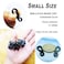 Bytiyar 1inch 30 Pcs Mini Metal SF Carabiner Clips with Spring Wiregate Hook and Little Eye Hole for Keychain Key Paracord Backpack Clasps Tractical Kit Accessory BlackGun GraySilver