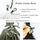 Bytiyar 1inch 30 Pcs Mini Metal SF Carabiner Clips with Spring Wiregate Hook and Little Eye Hole for Keychain Key Paracord Backpack Clasps Tractical Kit Accessory BlackGun GraySilver