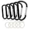CampTek 10PCS Carabiner Caribeaner ClipExtra Large 4 Aluminum Carabeaner Keychain HookSpring Snap Key Chain Clip 10D