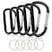 CampTek 10PCS Carabiner Caribeaner ClipExtra Large 4 Aluminum Carabeaner Keychain HookSpring Snap Key Chain Clip 10D