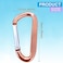 HUYANDOO Cute Carabiner Clip 3 Aluminum Alloy Caribeener D Ring Spring Snap Hook for Keychain Clip2pack Rose Gold