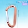 HUYANDOO Cute Carabiner Clip 3 Aluminum Alloy Caribeener D Ring Spring Snap Hook for Keychain Clip2pack Rose Gold