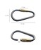 EKLOEN 5pcs MINI Titanium Locking Carabiner Perfect DRing for Outdoor and Indoor Use