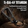 KeyUnity Titanium Carabiner Keychain Clip Quick Release EDC Key Holder Organizer with Key Ring KM04BK
