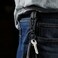 KeyUnity Titanium Carabiner Keychain Clip Quick Release EDC Key Holder Organizer with Key Ring KM04BK