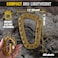 M-Tac MTac Tactical 35 Plastic Carabiner Multipurpose Hard Polymer Gear Clip D Shape Ring Spring Snap Gear Clip for Outdoor Travelling Camping Pack of 5 Coyote