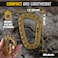 M-Tac MTac Tactical 35 Plastic Carabiner Multipurpose Hard Polymer Gear Clip D Shape Ring Spring Snap Gear Clip for Outdoor Travelling Camping Pack of 5 Coyote