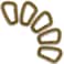 M-Tac MTac Tactical 35 Plastic Carabiner Multipurpose Hard Polymer Gear Clip D Shape Ring Spring Snap Gear Clip for Outdoor Travelling Camping Pack of 5 Coyote