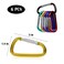 Neteez 3 6PCS Carabiner Key Clip with Keyring Backpack Clip Key Organizer Belt Clips D Ring Camping Snap Hook Large Size