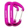 Outmate 12kN 32x2 HeavyDuty Carabiner Clips Durable Lightweight Aluminum Alloy Carabiners for Hiking Camping Keychains Dog Leashes Hammocks MoreWire gate2 Pink