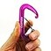Outmate 12kN 32x2 HeavyDuty Carabiner Clips Durable Lightweight Aluminum Alloy Carabiners for Hiking Camping Keychains Dog Leashes Hammocks MoreWire gate2 Pink