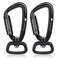 PANDENGZHE 2 Pack Locking Carabiner Clip 25 with Swivel Ring for Securing Pets Dog Leash Harness Camping Hiking Keychains