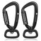 PANDENGZHE 2 Pack Locking Carabiner Clip 25 with Swivel Ring for Securing Pets Dog Leash Harness Camping Hiking Keychains