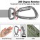 PANDENGZHE 2 Pack Locking Carabiner Clip 25 with Swivel Ring for Securing Pets Dog Leash Harness Camping Hiking Keychains