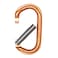 ProClimb Oval Aluminum Carabiner Straight Gate Keylock 7kN