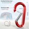 sprookber 3 Carabiner Clip Keychain D Ring Caribeaner Clip Key Clip Caribeener Spring Snap Hook for BagBuckle Set of 10 Multicolor