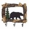 The Bridge Bridge Collection 75 Log Framed Black Bear Car Key Holder Black Bear Decor for Cabin Mountain Forest Decor Novelty Key Hooks