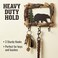 The Bridge Bridge Collection 75 Log Framed Black Bear Car Key Holder Black Bear Decor for Cabin Mountain Forest Decor Novelty Key Hooks