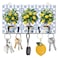 DELORIGIN Lemon Tree Key Holder Key Hooks Wall Mounted Wooden Key Racks with 5 Hooks Key Storage Organizer House Key Hanger for Wall Decor Door Entryway Hallway Kitchen New Home Gift