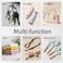 DELORIGIN Lemon Tree Key Holder Key Hooks Wall Mounted Wooden Key Racks with 5 Hooks Key Storage Organizer House Key Hanger for Wall Decor Door Entryway Hallway Kitchen New Home Gift