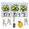 DELORIGIN Lemon Tree Key Holder Key Hooks Wall Mounted Wooden Key Racks with 5 Hooks Key Storage Organizer House Key Hanger for Wall Decor Door Entryway Hallway Kitchen New Home Gift