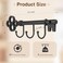 FantasHome Classic Wall Mounted Key Holder Hook Rack Vintage Key Rack for EntrywayBronze Grey