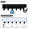 GTK Key Holder for Wall Key Hooks with 6 Hooks Wall Mounted Key Holder for Hallway Self Adhesive Key RackBlack