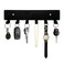 GTK Key Holder for Wall Key Hooks with 6 Hooks Wall Mounted Key Holder for Hallway Self Adhesive Key RackBlack