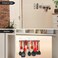 LOCOZY 2Pack No Drill Wall Mount Key Holder with 14 Hooks Each Key Rack for Keys Coats Kitchen Utensils White for Living Room Kitchen Office Bathroom