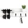 Lucundm Key Holder for Wall Decorative Entryway Shelf with Hooks Holds Keys Dog Leash Sunglasses Key Hanger with 3 Hooks Organizes Enhances Home Decor 15 x 45 x 26 White