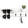 Lucundm Key Holder for Wall Decorative Entryway Shelf with Hooks Holds Keys Dog Leash Sunglasses Key Hanger with 3 Hooks Organizes Enhances Home Decor 15 x 45 x 26 White