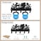 MAYJOYDIY Ocean Mermaid Shell Metal Key Hook 9847inch Water Plants Starfish Bubbles Coat Rack Wall Mounted Black Art Key Holder with 5 Hooks for Gift Kitchen Bathroom Home Decor