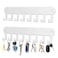 Suzurana 2 Pack Key Holder Wall Mount Wall Mount Key Holder Key Hooks Hanging Keys Key Hanger with 8 Hooks NoDrill Decorative White Key Rack for Living Room Kitchen or Bathroom