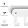 Suzurana 2 Pack Key Holder Wall Mount Wall Mount Key Holder Key Hooks Hanging Keys Key Hanger with 8 Hooks NoDrill Decorative White Key Rack for Living Room Kitchen or Bathroom