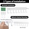 Suzurana 2 Pack Key Holder Wall Mount Wall Mount Key Holder Key Hooks Hanging Keys Key Hanger with 8 Hooks NoDrill Decorative White Key Rack for Living Room Kitchen or Bathroom