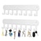 Suzurana 2 Pack Key Holder Wall Mount Wall Mount Key Holder Key Hooks Hanging Keys Key Hanger with 8 Hooks NoDrill Decorative White Key Rack for Living Room Kitchen or Bathroom