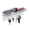 YUEHUA Magnetic Key Holder for Refrigerator Acrylic Wall Mounted Key Rack with Mail Organizer for Home Adhesive Key Mail Holder Hanger 6 Hooks Clear