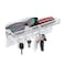YUEHUA Magnetic Key Holder for Refrigerator Acrylic Wall Mounted Key Rack with Mail Organizer for Home Adhesive Key Mail Holder Hanger 6 Hooks Clear