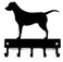 The Metal Peddler Labrador Retriever Key Holder for Wall Small 6 inch Wide with 5 Hooks Made in USA